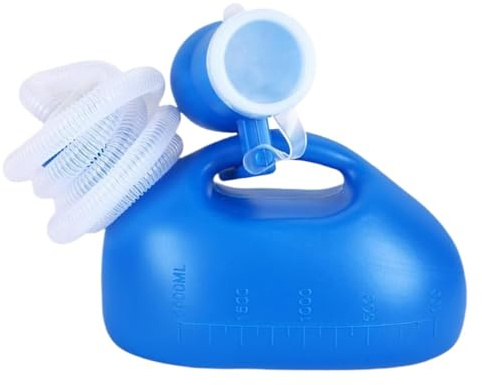 Orinatoio maschile, 2000 ml, bottiglia portatile per pipì maschile, grande capacità, collezione orinatoio durante la notte, per camper, viaggi lunghi, escursioni, casa, viaggi, ospedali e campeggio