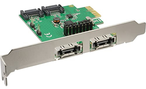 InLine 76696B Schnittstellenkarte, 2+2-fach SATA 6Gb/s, PCIe, kein RAID