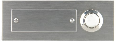 UNITEC Edelstahl-Klingeltaster 1-Fach, Unterputz