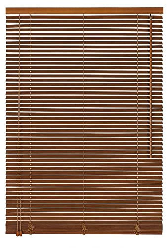 Easy-Shadow Holzjalousie Holz-Jalousie Bambus Jalousette Echtholz Rollo Jalousette 50 x 120 cm / 50x120 cm in Farbe kirschbaum - Bedienseite Links // Maßanfertigung