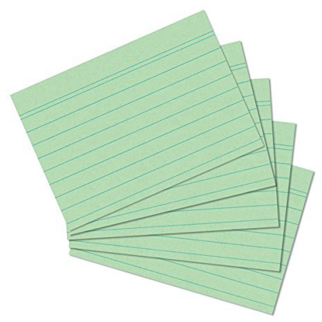 500 Karteikarten in A6 grün liniert von Herlitz [Sparpaket]