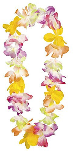 Boland 52377 - Hawaiikette Sunshine, 1 Stück, Einheitsgröße, Mehrfarbig, Sommer, Strand, Blüten, Blumen, Urlaub, Accessoire, Verkleidung, Kostüm, Karneval, Mottoparty, Hula, Meer, Cocktail