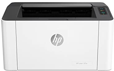 HP Laser 107W 4ZB78A Skrivare, Svart, Vit