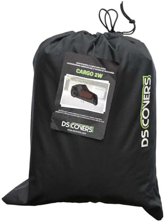 DS COVERS Cargo Fahrrad mit 2 Rädern mit Regenzelt, staubdicht, UV-beständig und frostsicher, mit Öffnungen für ein Kettenschloss, Polyester 300D
