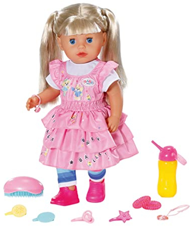 BABY Born Kindergarten Little Sister 36cm, Puppe mit Haaren und Funktionen ohne Batterie, inkl. Zubehör, für Kinder ab 3 Jahren, 36 cm große Puppe, 828533 Zapf Creation