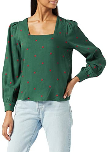 Louche Pippa-Ladybird Blouse, Green, 12 Femme