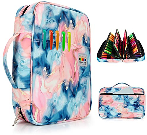 YOUSHARES Große Federmappe - 300 Slots Mäppchen Organizer Stiftetui für Prismacolor Coloured Pencils & Gel Pen