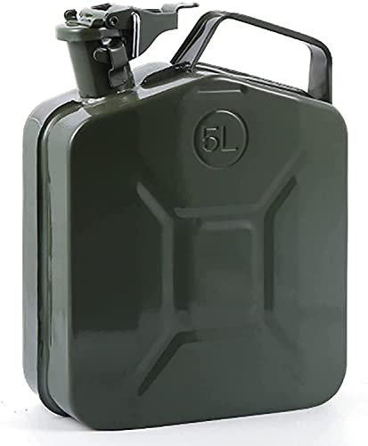 Bidón de Gasolina de Metálico Recipientes gasoli Bidón Metálico Verde 5L/10L/20L litros (Size : 20l)