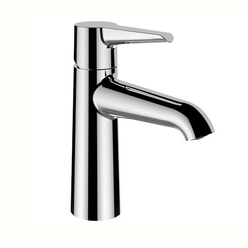 Laufen PURE Mitigeur monocommande de lavabo, bec fixe, porte-à-faux 110 mm, sans robinet de vidange, chromé, HF901702100000, Couleur: chrome