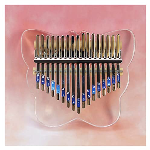 Kalimba 21-Ton-Daumenklavier Kalimba, Transparentes Acryl-Fingerklavier, Tragbares Musikinstrument (Color : 21 Sound 4)