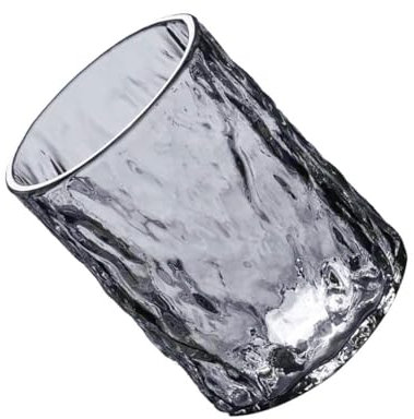 LIFKOME Japanese Style Glass Cup 250ml Heat Resistant Beverage Cup Fruit Juice Drinking Mug for Home and Office Use