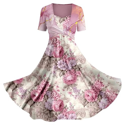 Offerte Donna Abito Estivo Donna Curvy Vestiti da Spiaggia Donna Vestito Donna Elegante Cerimonia Fucsia Abito Elegante Fantasia Abbigliamento Estivo Donna Abbigliamento Donna Offerte