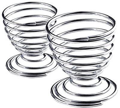 Portauovo in Metallo Portauovo a Spirale Cucina Colazione Sodo Molla Portauovo Portauovo Bello e Attraente