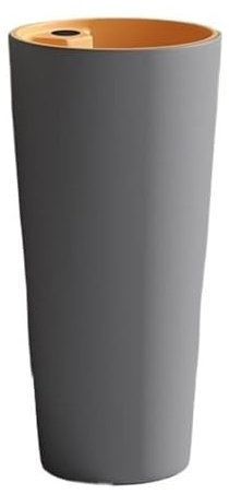 Standwaschbecken Keramik-Standwaschbecken mit Überlauf und Abfluss, modernes, bodenstehendes Badezimmerwaschbecken, einteiliges Waschbecken mit abgerundeter Säule, optionaler drehbarer, ausziehbarer W