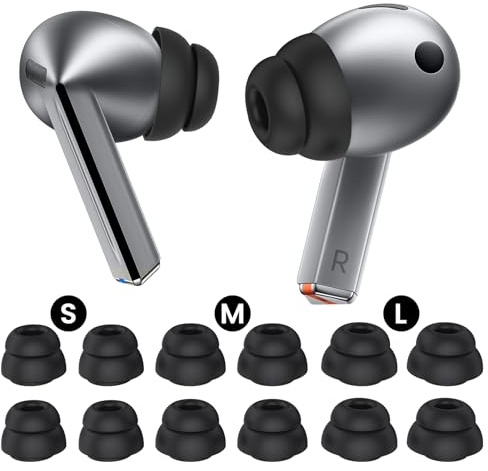 Delidigi 6 Paar Silikon Ohrstöpsel für Galaxy Buds4 Pro/Buds3 Pro Kopfhörer