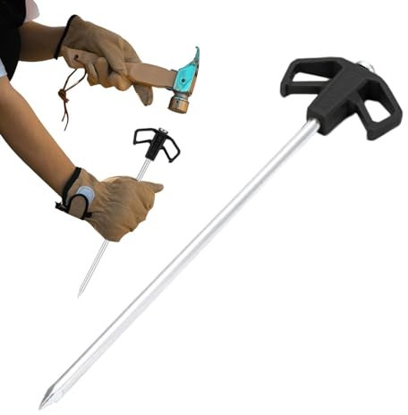 Zeltheringe, Zeltheringe, Stahlheringe für den Garten, wasserdichter Zelthering, leuchtender Erdspieß für Strände, Camping, Picknicks und Terrassen