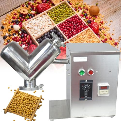 DPQYJPP Electric Grain Grinder 2L Spice Superfine Mill Stainless Steel & 24r/min Commercial Motor, for Herb/Spice/Nut/Cereal, Control panel, with timing, speed regulator, switch start and stop