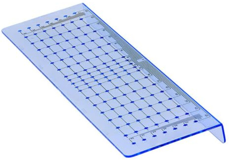 Praktische Bohrschablone für Griffe und Knöpfe, Türgriffe, Schrankgriffe, Kommodengriffe, Möbelgriff, Montage Vorlage