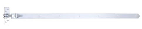 1x Einstellbares Torscharnier verzinkt, Ladenband 1000 x 40 mm, Platte 135 x 35 mm (1, 1000 mm)