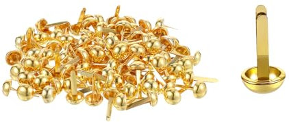 100 Stück Musterbeutelklammern, Briefklammern, Metall Rundkopfklammern, Mini Klammern Für Schule Büro Papier Briefklammern Basteln Handwerk DIY Scrapbooking Handwerk Papier Verschlüsse