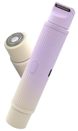 Giwnhvx Recortadora de bikini y afeitadora para mujer, 2 en 1, eléctrica, húmeda/, depilación corporal gradiente