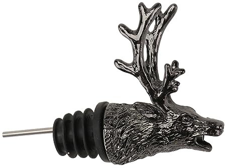 LIFKOME Weinausgießer Silikon Deer Head Ausgießer Wiederverwendbar Für Wein Und Spirituosen Silikonstopfen Auslaufsicher Für Bars Und Zuhause