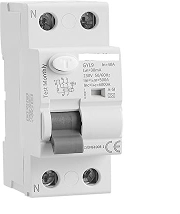Interruttore Magnetotermico, Interruttore automatico Gyl9 a-Si con presa a tempo ritardato RCD RCCB ELCB Interruttore automatico elettromagnetico 2p 4p 40a 63a 3 0mA - Tipo DA ICH Super Immunizzato