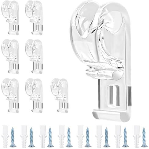 Clip di sicurezza, supporto per catena avvolgibile – 8 x supporti di sicurezza per tapparelle – guide per cavi, ganci di fissaggio per catena, ganci di fissaggio stabili per