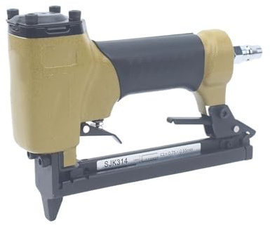 MJMLUCK Pistolet agrafeur pneumatique sans Huile SJK314 Agrafeuse pneumatique Pistolet à Clous pneumatique pour agrafes de 4 mm de Largeur (Une Couleur SJK314)