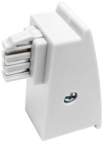 TAE RJ45 DSL Adapter für Fritz!Box, Router, Speedport in grau-weiß (RJ45, TAE F Male to RJ45 (8P2C) DSL)