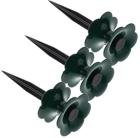 COLLBATH 3 Stück Teiliges Schlauchführung mit Erdspießen Robuste Garten Schlauch Umlenkrolle für Rasen Blumenbeete und Bewässerungssystem Kompatibel mit Verschiedenen Gartenschläuchen und