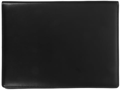 WEKADRIN Porte-documents Multifonction Aluminium et Cuir Organiseur de Dossiers Professionnel avec Compartiments Résistant et Pratique pour Bureau et Entretien