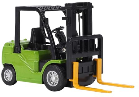 Luocute Mini Carrello Elevatore RC 2.4G 1:64, Corpo in Lega Rotazione a 360 Gradi APP Carrello Elevatore Telecomandato con Movimenti Multidirezionali, per Riproduzione e Visualizzazione (GREEN)