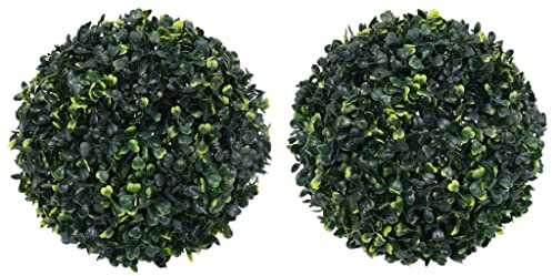 Genérico Bolas de boj Artificial 2 Unidades 45 cm, Flora Artificial Verde,315469