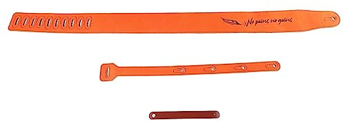 HPZIHUIT Tracolla per chitarra Cintura in pelle universale regolabile opaca di bella lunghezza per basso elettrico per chitarra (Piuma)