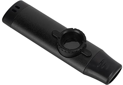Yinhing Kazoo in Metallo con Bocchino e 5 Diaframmi di Ricambio per Flauto per Strumenti a Fiato per Bambini e Adulti (BLACK)