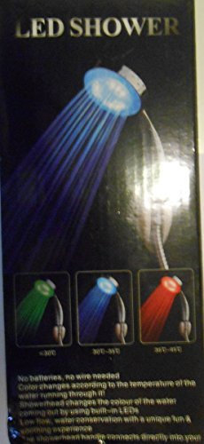 Doccia LED LUMINOSA a LED 3 colori LED Shower DOCCETTA SOFFIONE