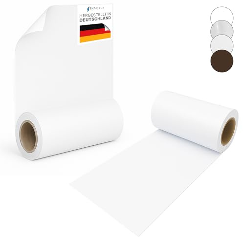Smagtron Eisenfolie Ferrofolie Weiß Matt - Selbstklebende Folie, 0,8mm Stärke, 620mm x 1000mm - Sicher für Kinder, Ideal für Magnete - Klebefolie