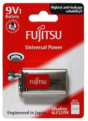 Fujitsu FB86660 - Batería alcalina Universal Power (6LF22 FU, tamaño 9V)