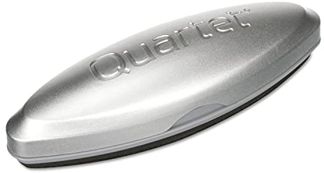 Quartet Glass Dry Erase White Board Eraser, Magnetic, Whiteboard Eraser, Silver (SFEB3)
