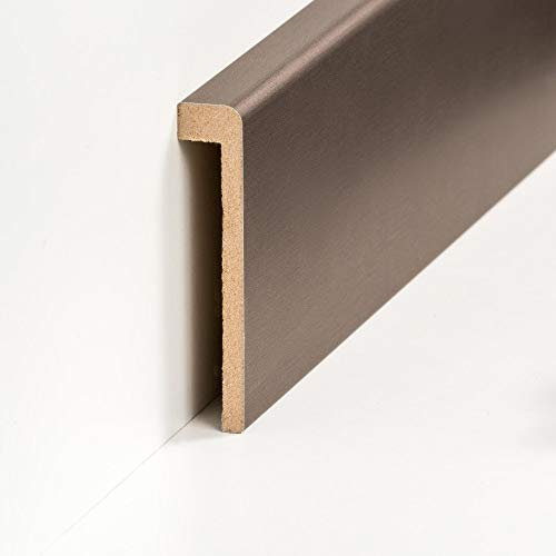 Abdeckleiste für Fliesensockel | Verkleidung bis 85 mm | Profileisten 720.96.13.85.48 Bronze