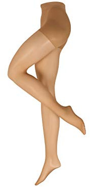 Nur Die Goodbye Laufmaschen Shape 20 DEN Shaping-Strumpfhose verhindert Laufmaschen transparente matte Feinstrumpfhose breiter Komfortbund Damen, amber, L