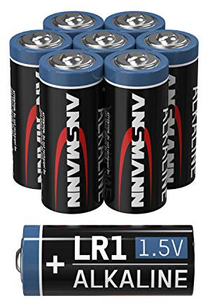 ANSMANN LR1 1.5 V Alkaline Battery – Pack of 8 Lady N Batteries Suitable for Alarm Systems, Heating Thermostats, Sensors, Alarm Systems and Much More – Disposable Battery