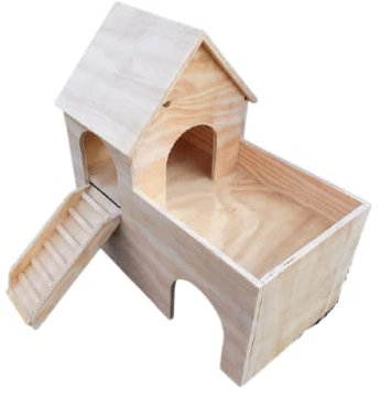 Meerschweinchenhaus Burg Kaninchen Schildkröte Unterschlupf zweistöckig Kleintier Versteck Versteck Spiel (für Kaninchen)
