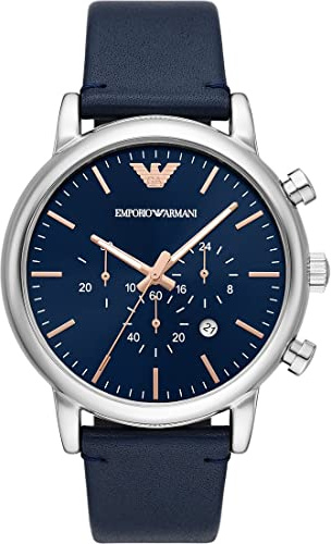 Emporio Armani Herren Quarz-Chronograph Uhr mit Armband Luigi Chrono AR11451