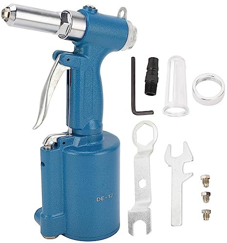 Fyearfly Pistola Remachadora Neumática, Remachadora Hidráulica De Aire Automática Industrial, Herramienta De Extracción De Tuercas De Alta Resistencia, Juego De Remachado, Entrada De Aire: 1/4 Pulg.