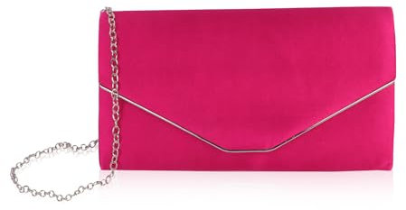 Creaher Women Evening Bags Clutch Purse Satin Envelope Clutch Bag Elegant Clutch Bags for Wedding Party Shoulder Bag Ladies Prom Party Handbag