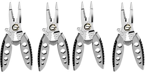 7-Inch Wire Strippers for Electricians,1/2/3/4/5Pcs Multipurpose Wire Stripper, Heavy Duty Multi-Purpose Electrical Wire Stripping Tool, Stripping Cutting Crimping Splitting