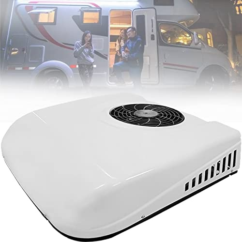 12 V DC aire acondicionado para techo de coche, ultrafino, ideal para furgonetas, todoterrenos, camiones, caravanas, tractores, excavadoras, sistema de ventilación de coche, compresor de aire