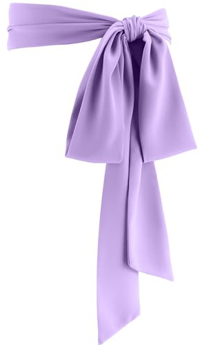 Glitopper Women's Chiffon Belt Wedding Dress Belt 1950s Width 7.5cm